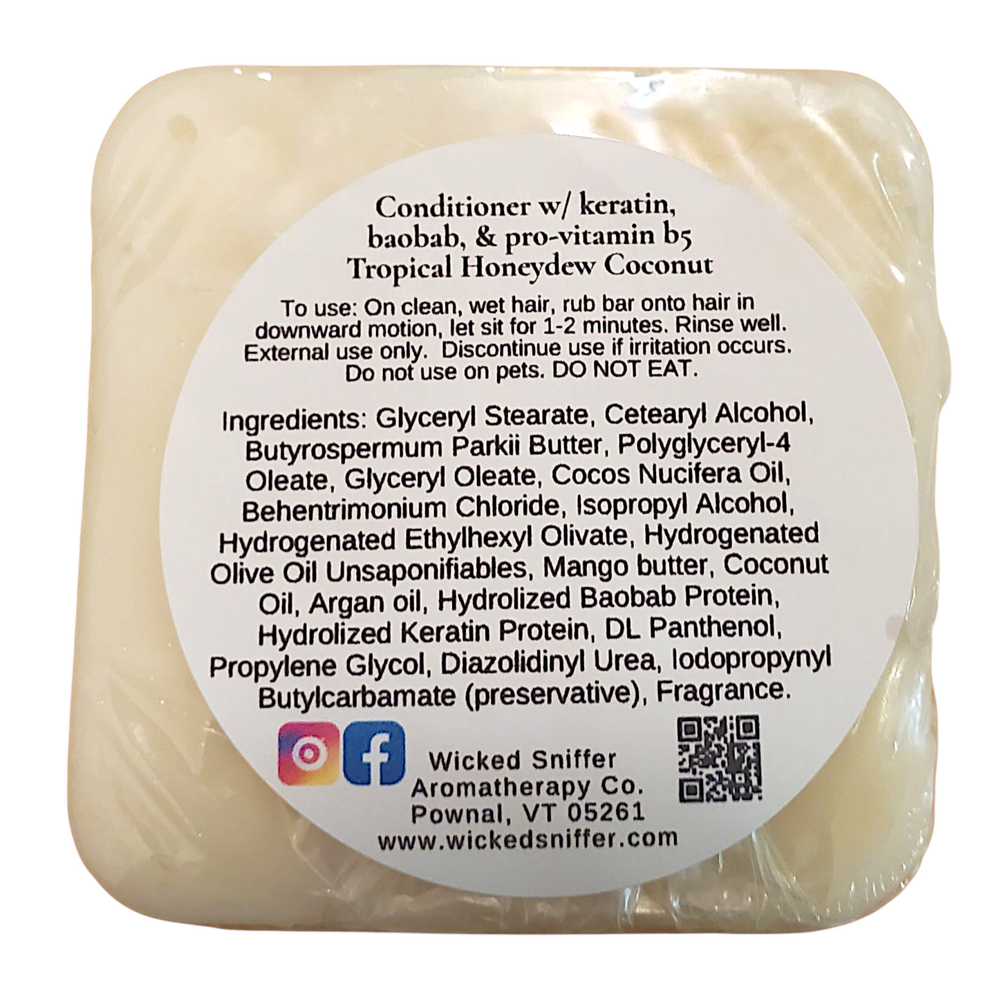 Honeydew Coconut Solid Conditioner Bar