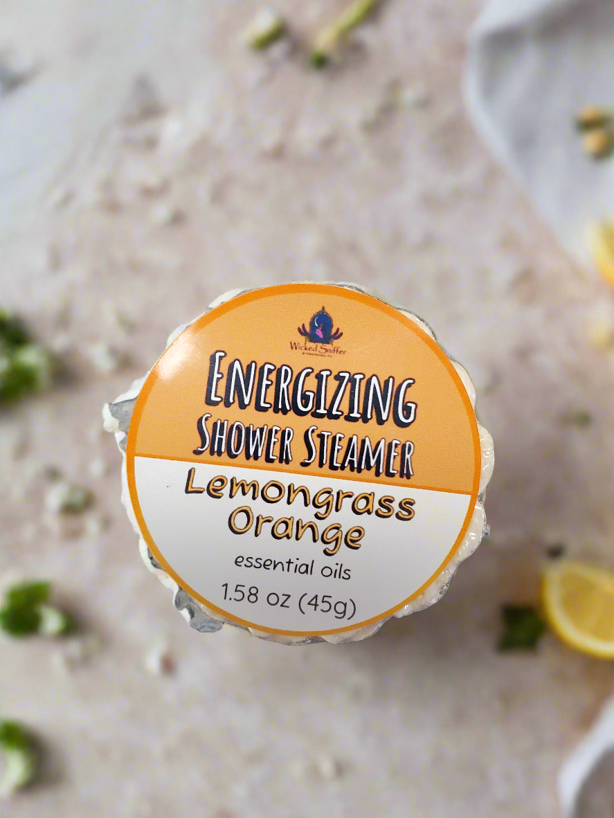 Orange Lemongrass shower steamer