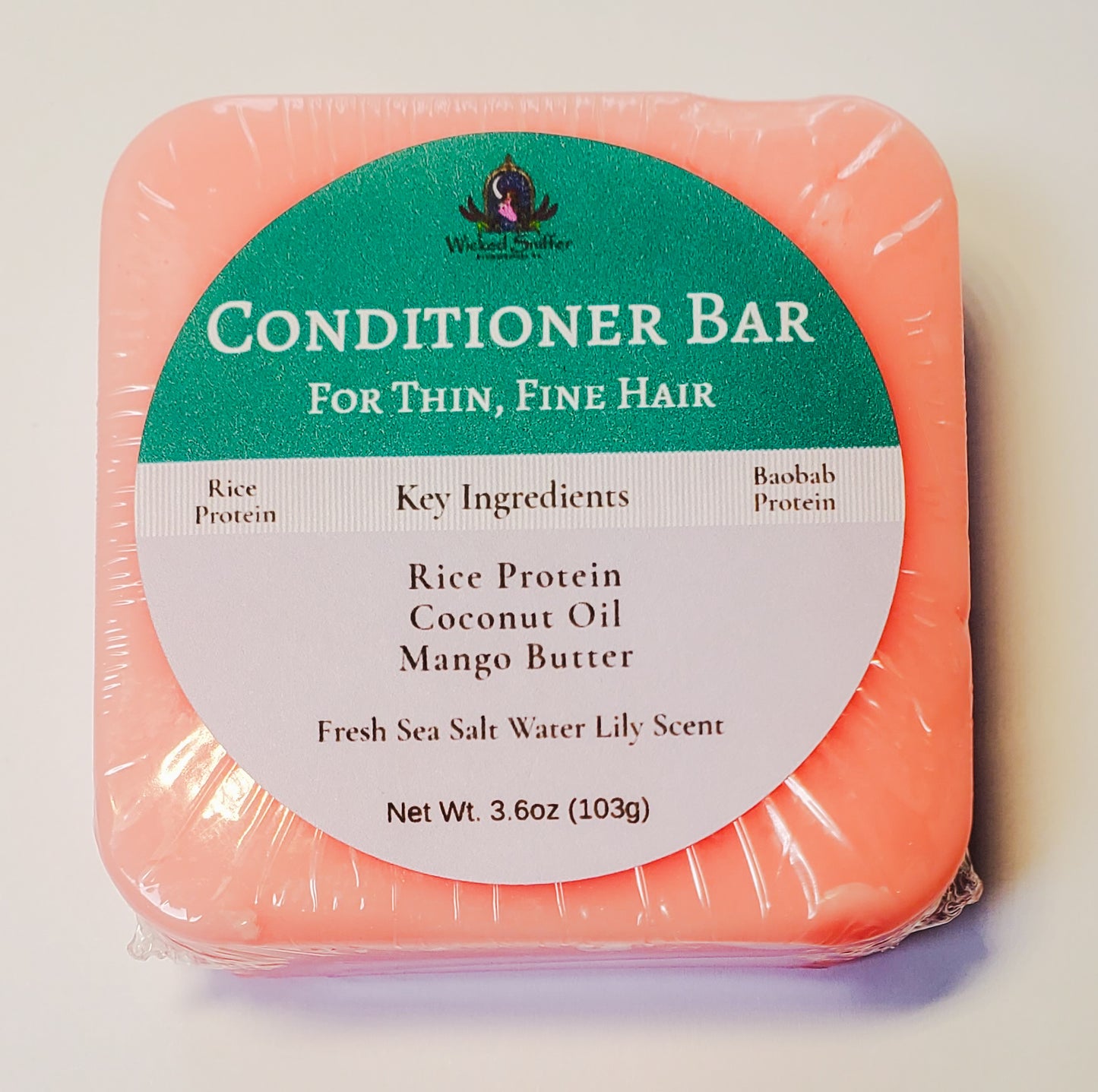 Sea Salt Water Lily Conditioner Bar for fine hair