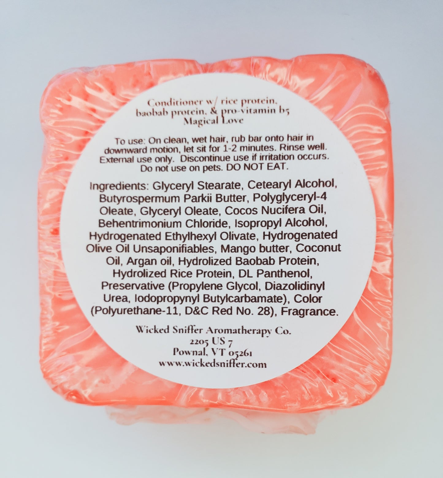 Conditioner Bar for normal hair in magical Love scent
