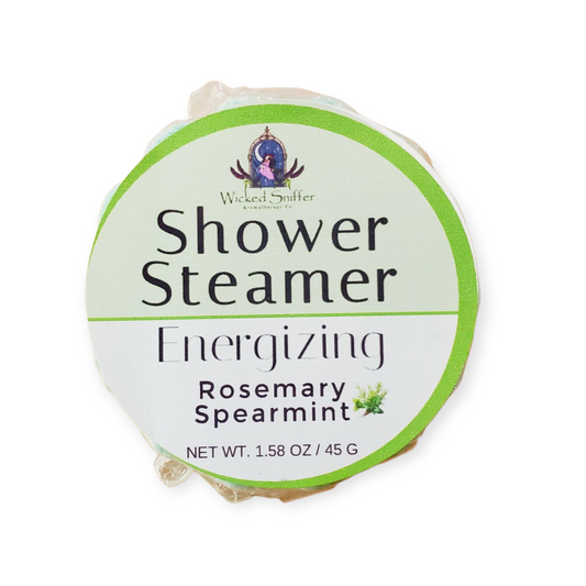 Shower steamer with 'Wicked Sniffer' branding on a white background