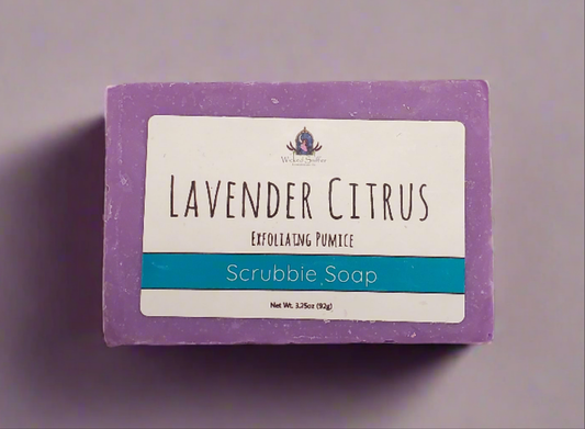 Lavender Citrus Scrubbie Soap 