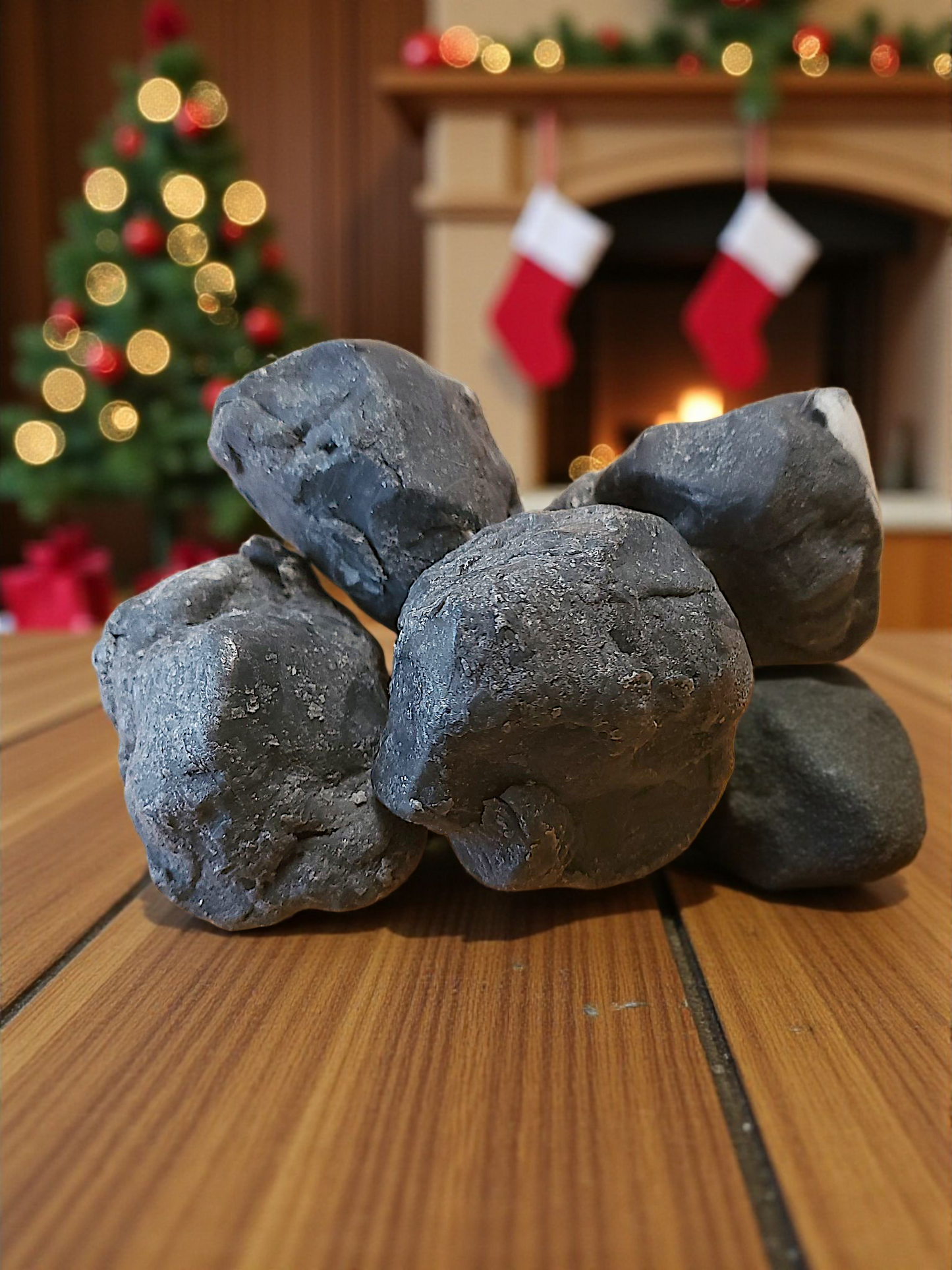 Lump of Coal Soap, Smoky Scent, Great Holiday Gift