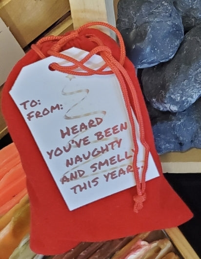 Lump of Coal Soap, Smoky Scent, Great Holiday Gift