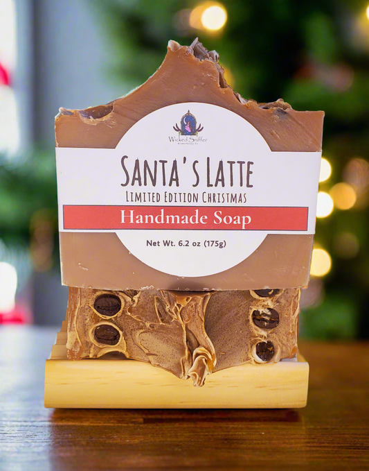 Santa's Latte Limited Edition Holiday Soap, Rich Coffee Scent