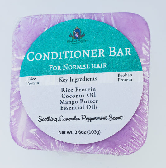 Lavender Peppermint Conditioner Bar for normal hair