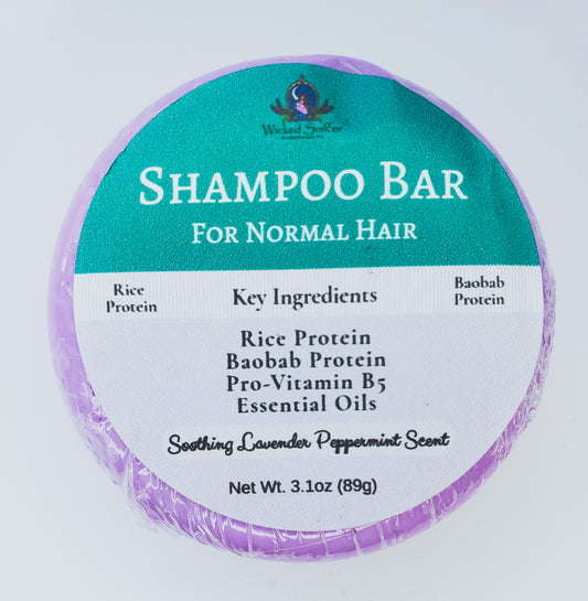 Lavender Peppermint Shampoo Bar for normal hair