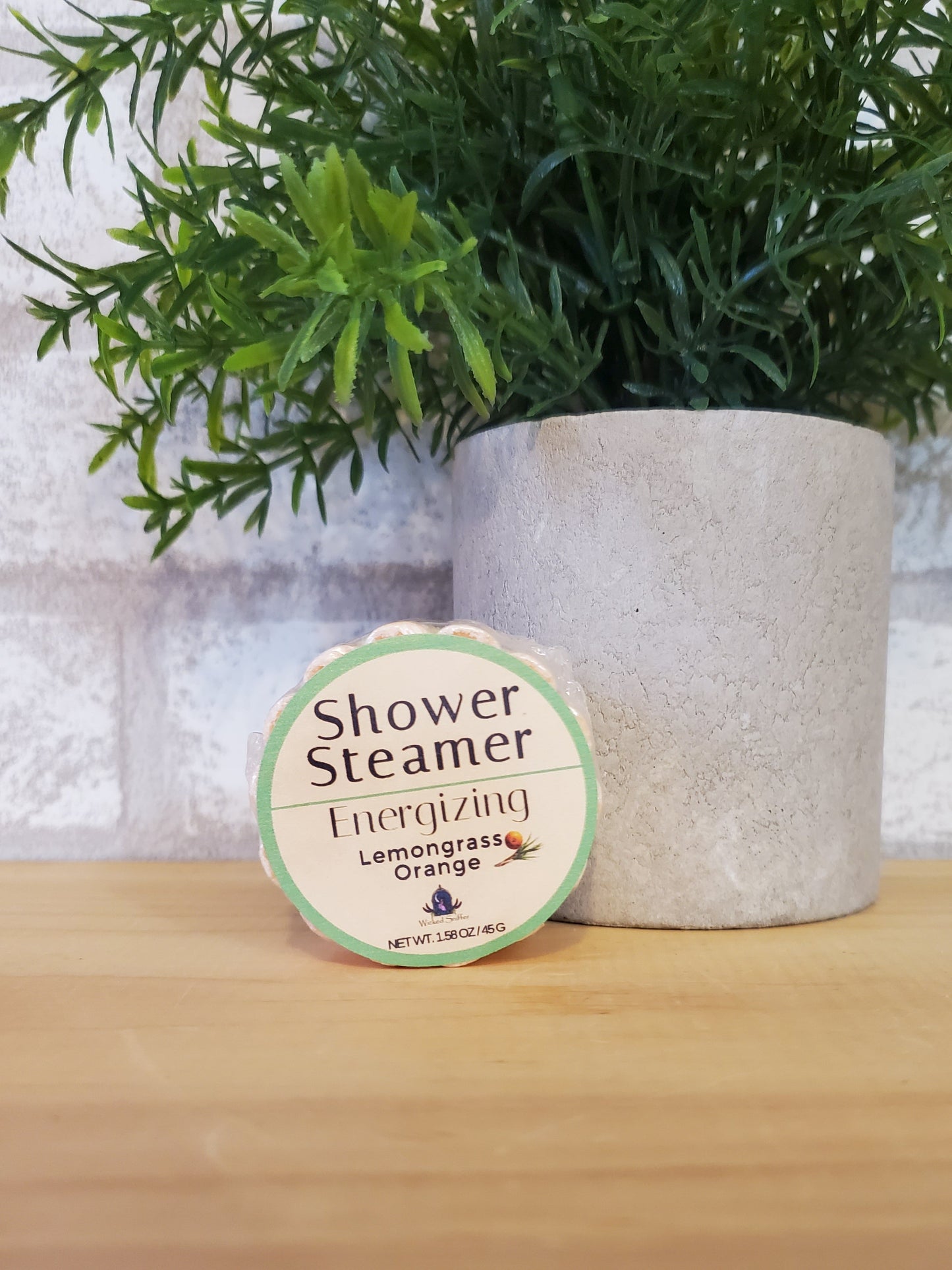 Lemongrass Orange Aromatherapy Shower Steamer, 1.58oz