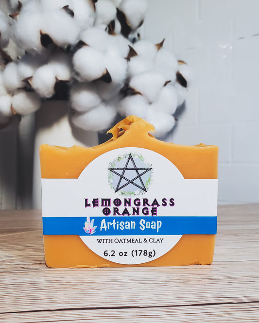 Lemongrass Orange Scent Handmade Bar Soap